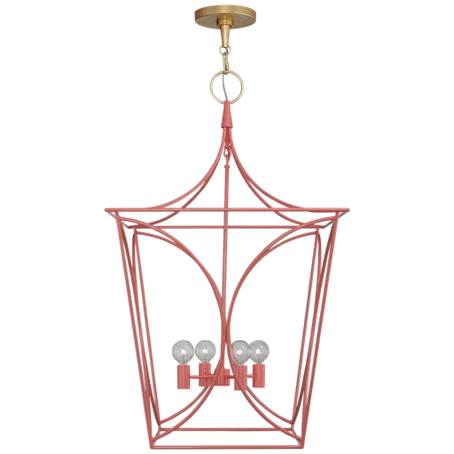 [KS 5145CRL/G] Cavanagh Coral & Gold Chandelier