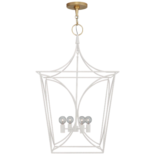 [KS 5145LC/G] Cavanagh Off White & Gold Chandelier