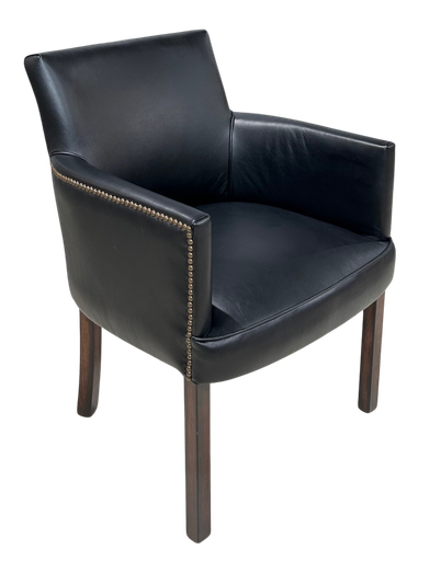 Douglas Leather Chair Black